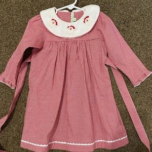 MUguet Collection Boutique Santa dress size 18 months. Ties in the back. So cute